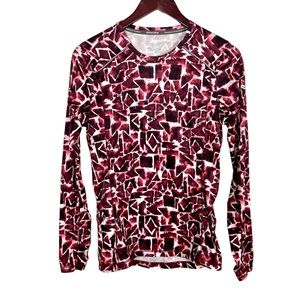 Saucony Velocity Patterned Long Sleeve Top Size Small
